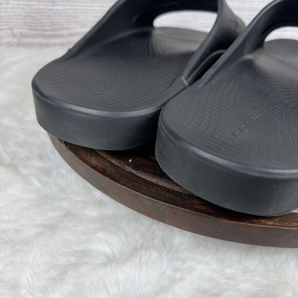 OOFOS OOahh Sport Flex Slide Recovery Sandals Black Mens Sz 11/ Women’s Sz 13